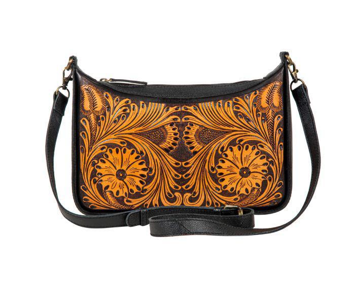 Myra Sunflower Gorge Hand-Tooled Bag (S-8087)