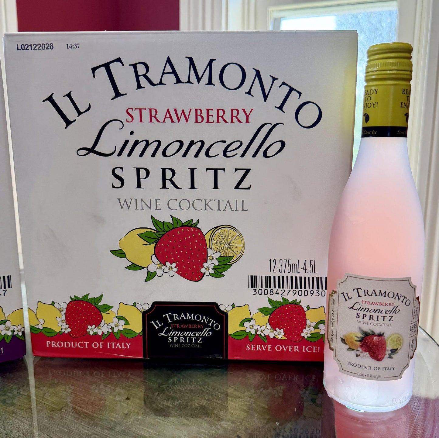 IL Tramonto Strawberry Limoncello Spritz Wine Cocktail