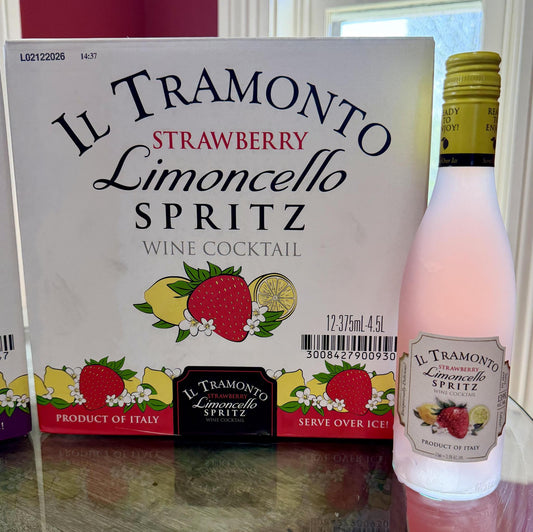 IL Tramonto Strawberry Limoncello Spritz Wine Cocktail