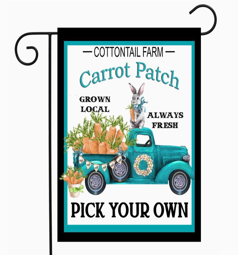 Cottontail Farm Carrot Patch Flag