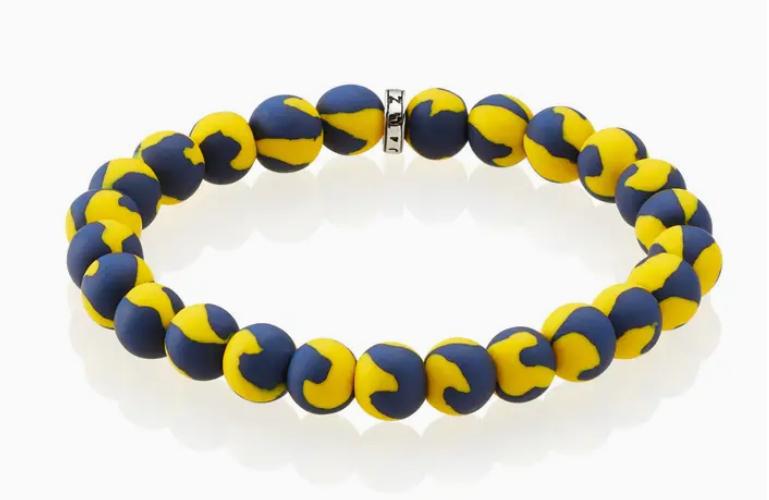 Maize Game Day Bracelet (Blue/Gold)