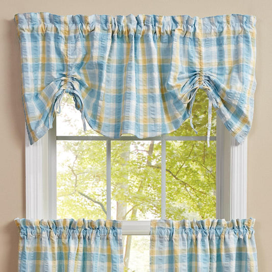 Forget Me Not Lined Farmhouse Valance