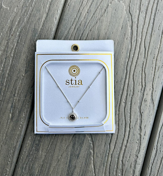 Sterling Silver Smile Necklace