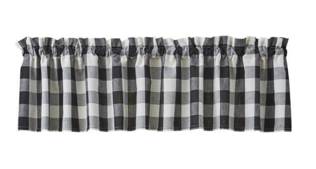 Wicklow Check Valance (Black/Cream)