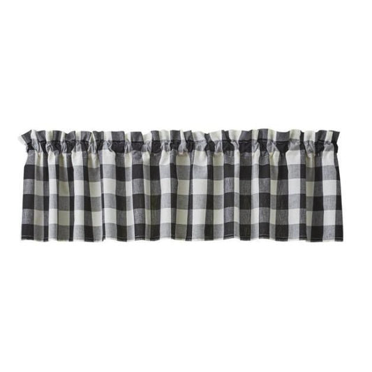 Wicklow Check Valance (Black/Cream)