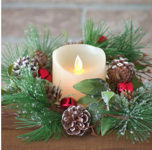 Holiday Bells 4.5in Candle Ring