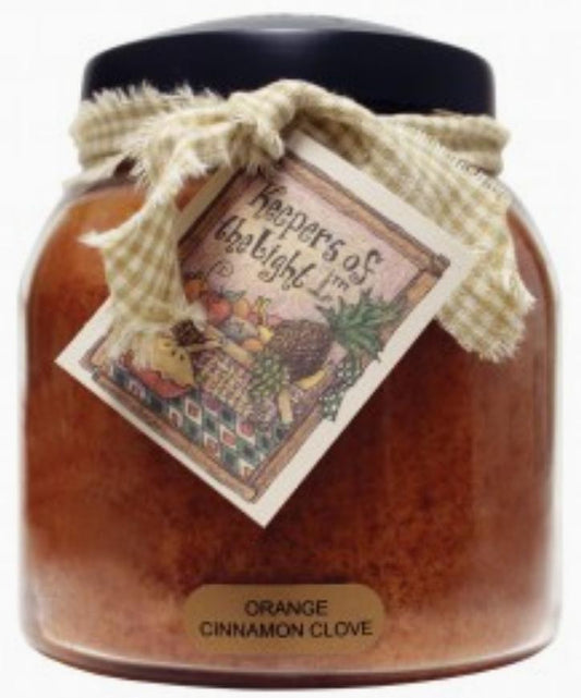 34oz Papa Jar Candle (Orange Cinnamon Clove)