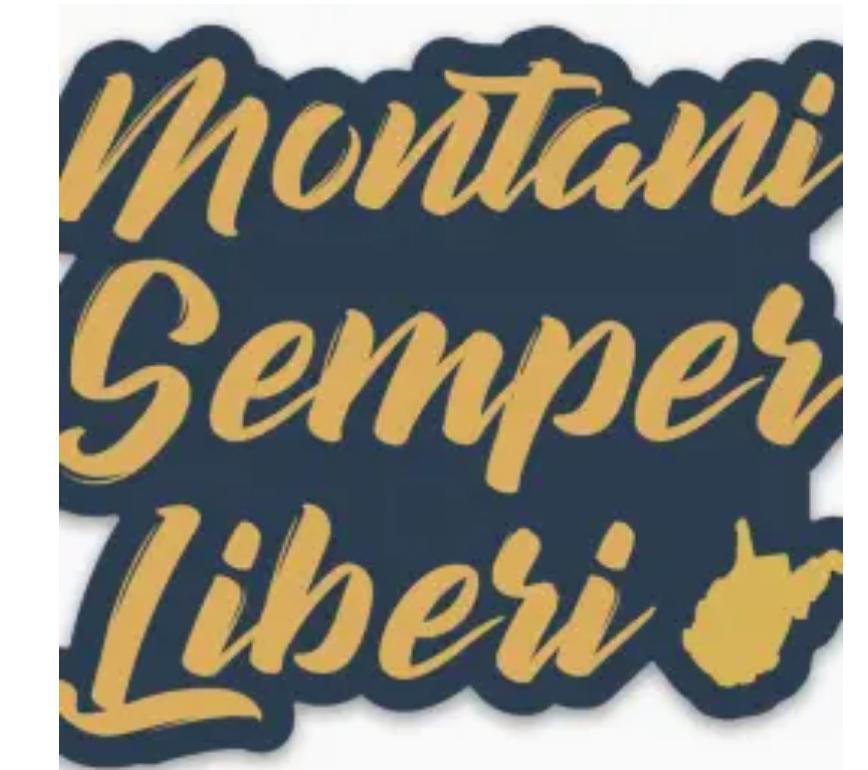 Montani Sempre Liberi Sticker