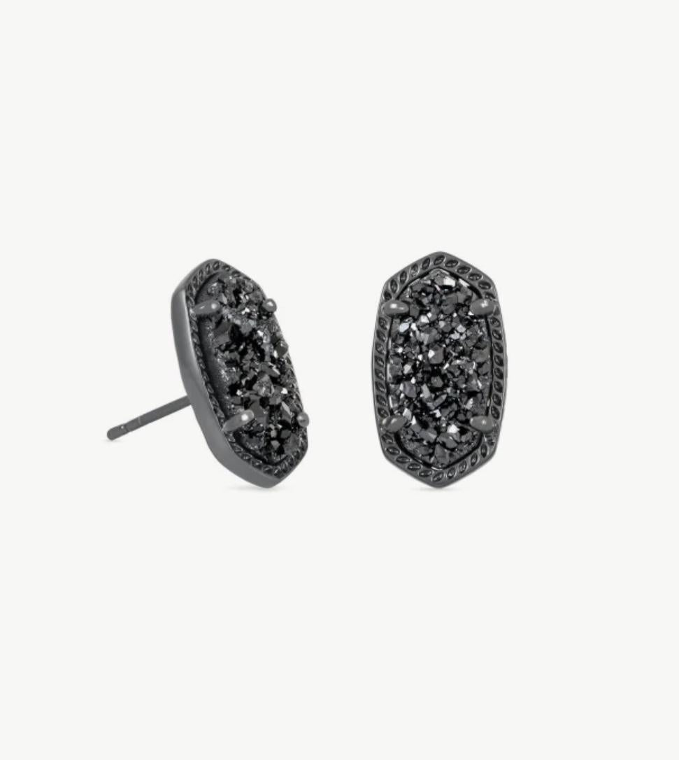 Kendra Scott Ellie Gunmetal Earrings