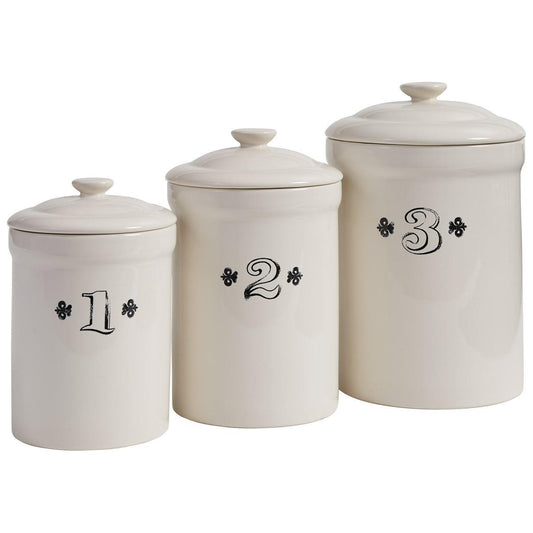 Park Design Ironstone Canister 3pc Set