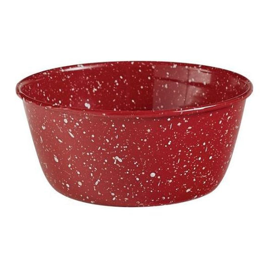 Granite Enamelware Bowl (Red)
