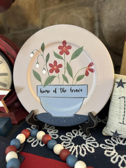 Home Of The Brave Decorative Plate