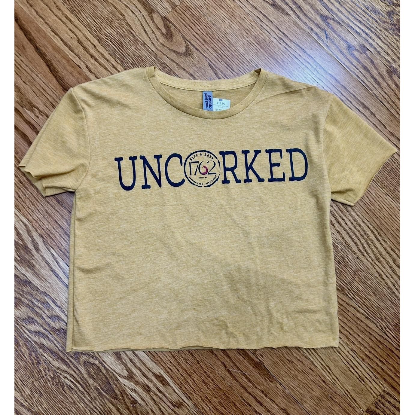 Uncorked Cropped Tee (Gold)