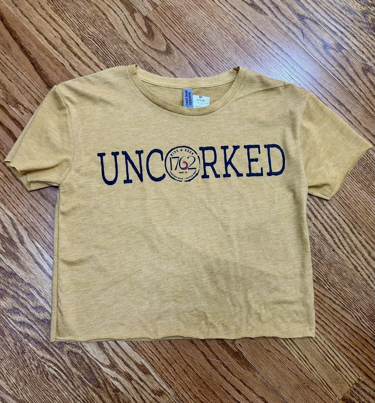 Uncorked Cropped Tee (Gold)