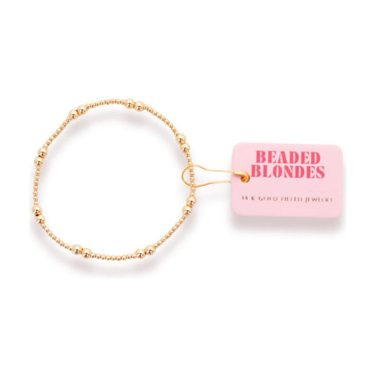 Beaded Blondes Leah Bracelet in Gold