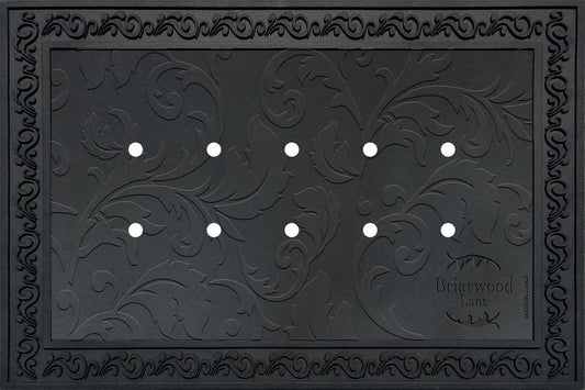 Briarwood Lane Outdoor Rubber Doormat Tray Floral Design