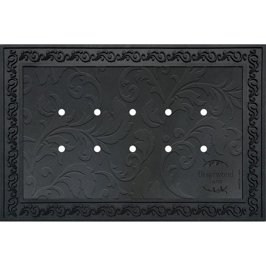 Briarwood Lane Outdoor Rubber Doormat Tray Floral Design