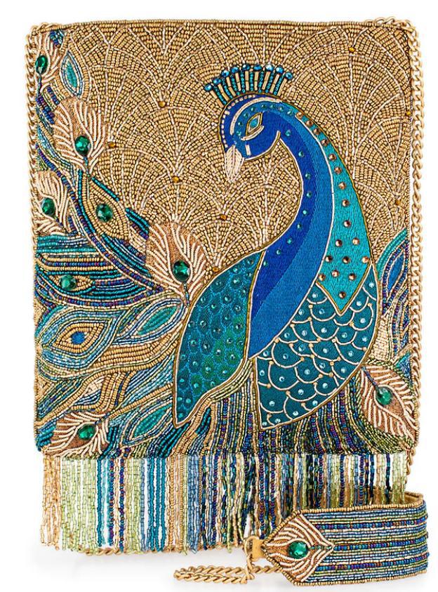 Peacock Feathers Crossbody Handbag