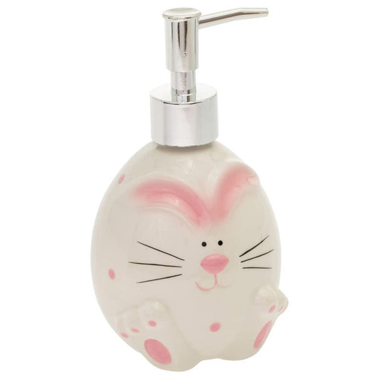 Silly Bunny Easter Ceramic Soap Dispenser