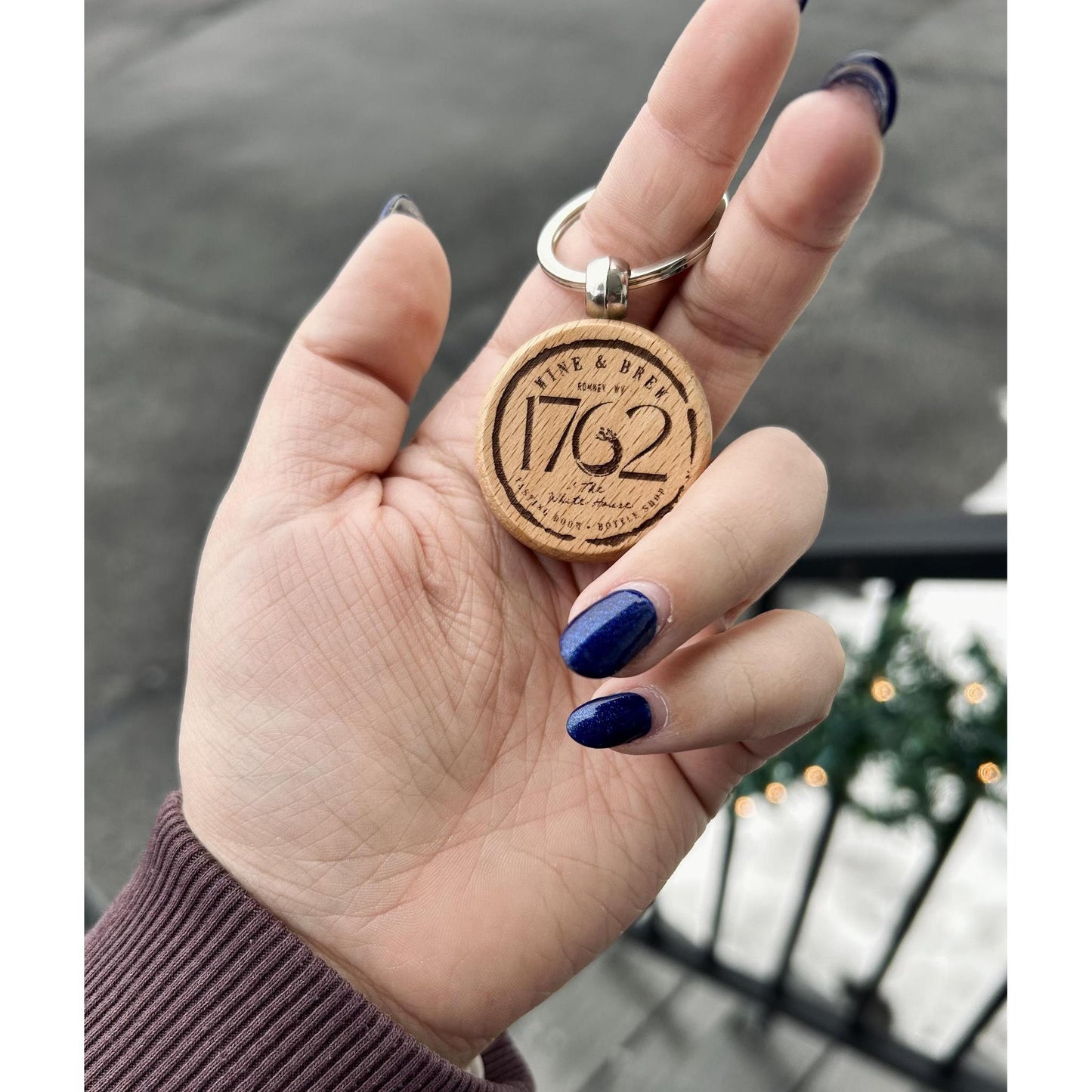 1762 Wine & Brew Custom Keychain