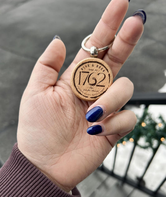 1762 Wine & Brew Custom Keychain