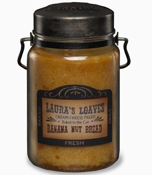 McCall’s Candles Classic Jar Candle-26oz- Banana Nut Bread