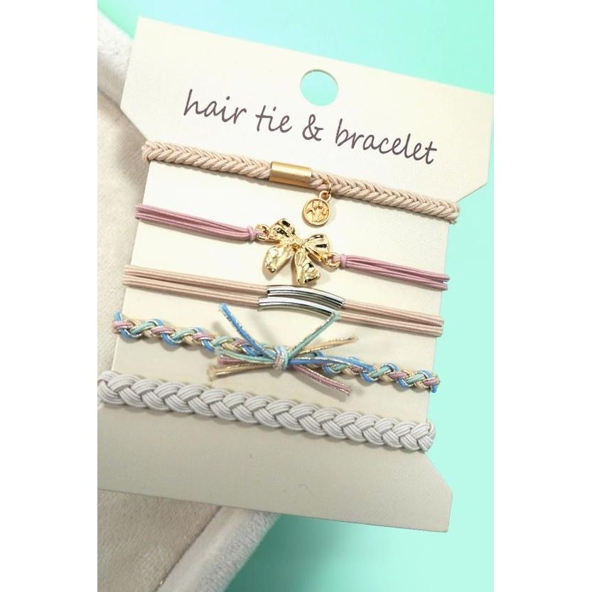 Boho Dual Function Knot Bracelet Hair Ties