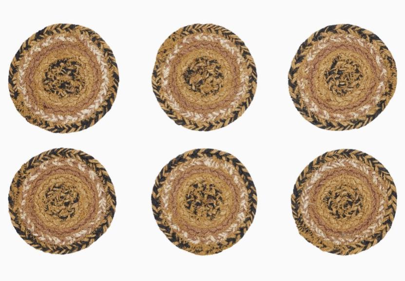 Kettle Grove Jute Coaster Set of 6