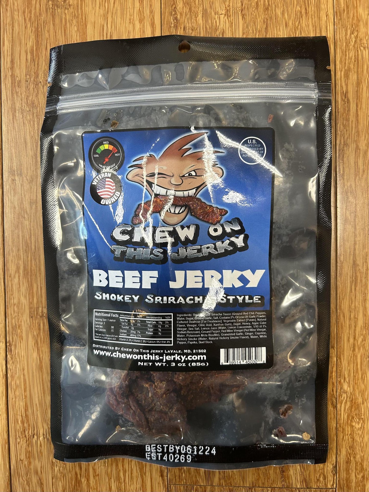 Smokey Sriracha Style Beef Jerky