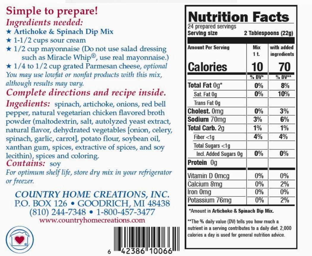 Artichoke & Spinach Dip Mix