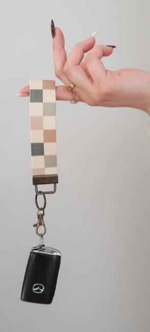 Keychain (Boho Checker)