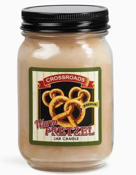 Crossroads Warm Pretzel - 12 oz. Pint Candle