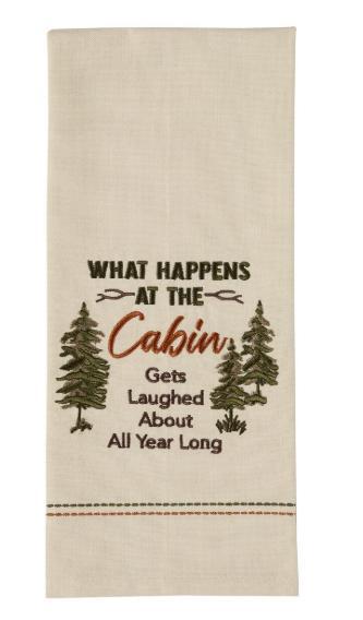 Cabin Life Decorative Dishtowel