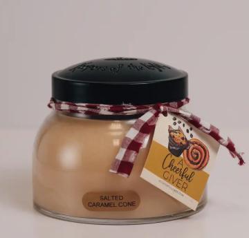 A Cheerful Giver Candle Salted Caramel Cone Candle (22oz)