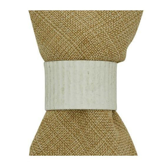Crimped Napkin Ring Cream