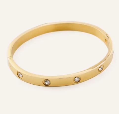 Corinne Gold Bangle Bracelet