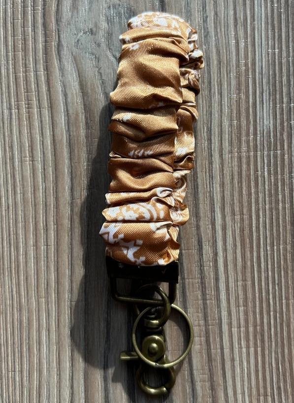 Silky Scrunchie Wristlet Keychain