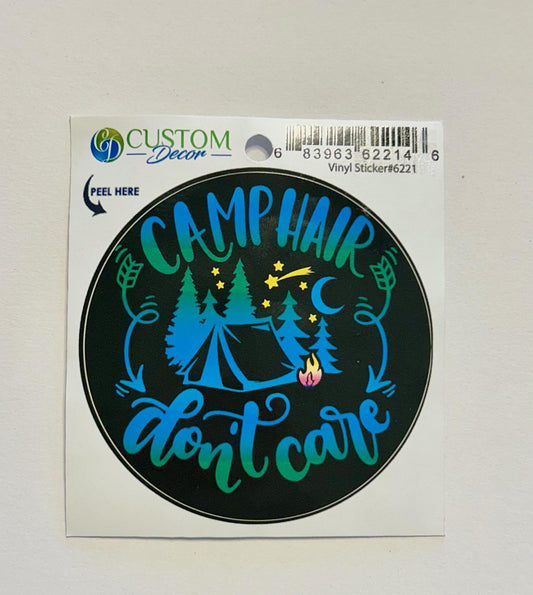 Vinyl Sticker (Camp Hair Don't Care)