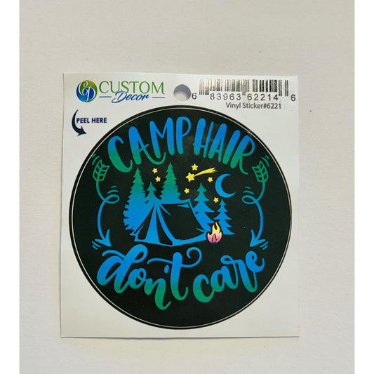 Vinyl Sticker (Camp Hair Don't Care)