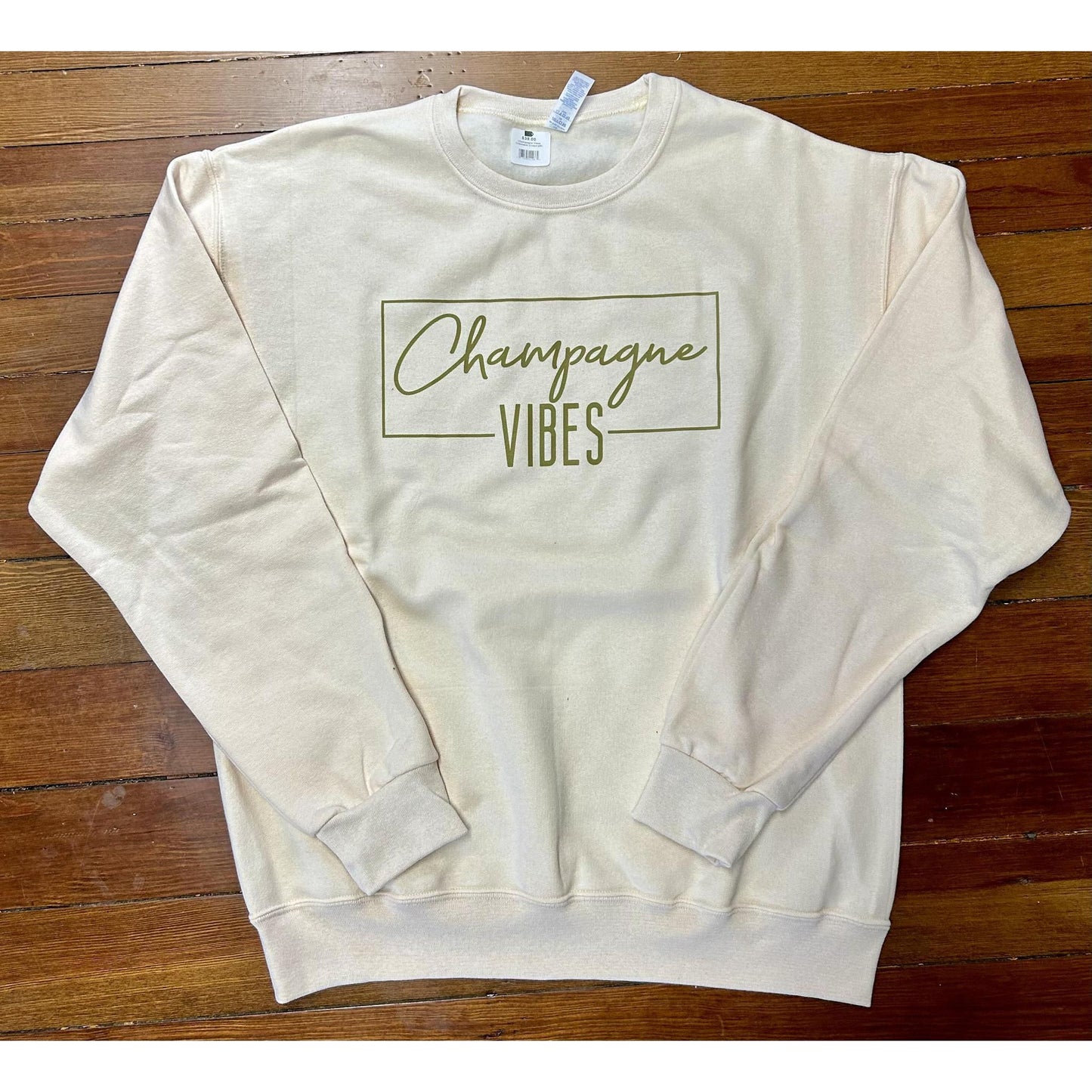 Champagne Vibes Crewneck (Cream)