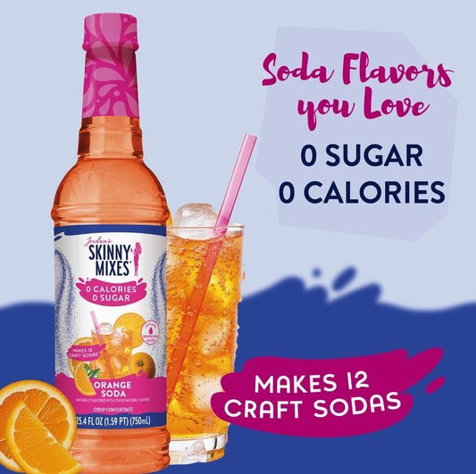 Jordan's Skinny Mixes Sugar Free Orange Soda Syrup