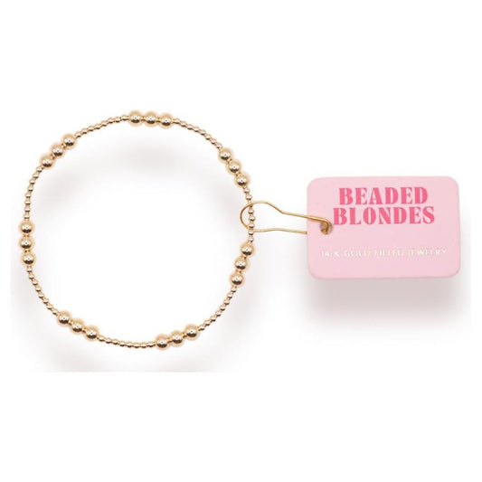 Beaded Blondes ILY Gold Bracelet