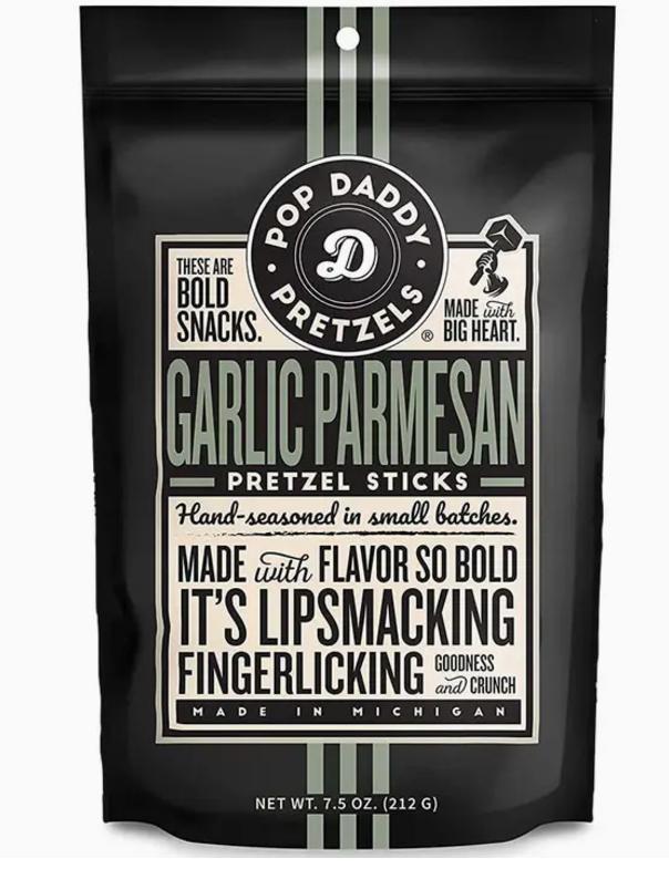 Pop Daddy Garlic Parmesan Pretzel Sticks