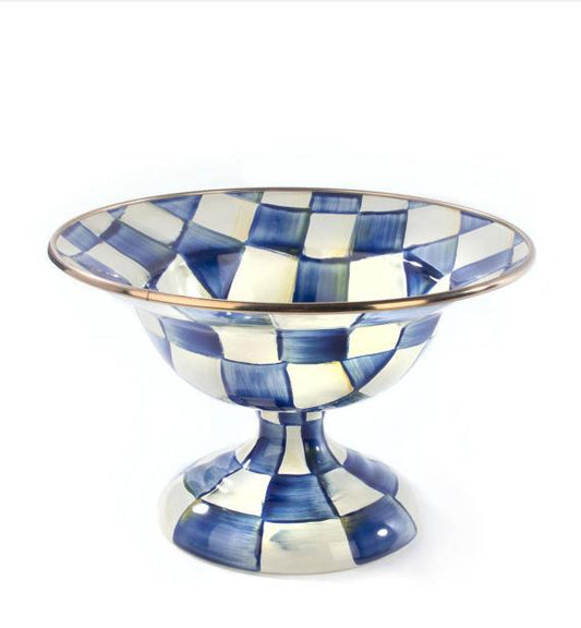 Mackenzie Childs Royal Check Compote (Small)