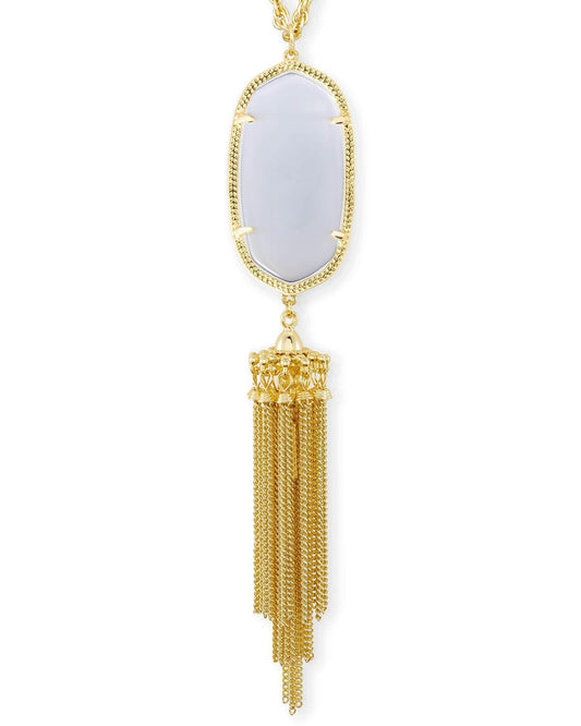 Kendra Scott Rayne Long Pendant Necklace in Slate