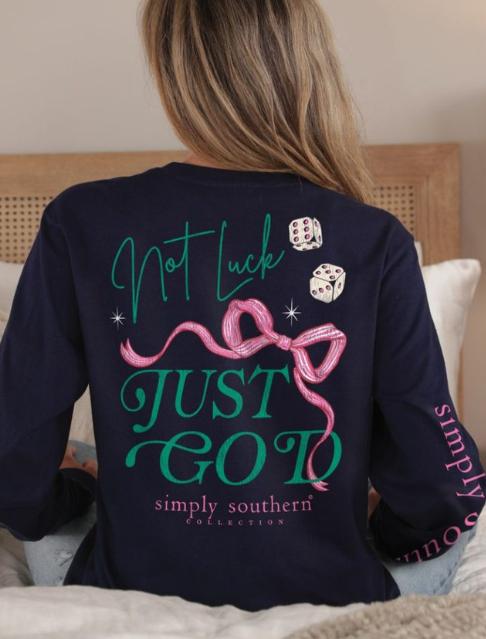 Simply Southern Long Sleeve Just God Tee