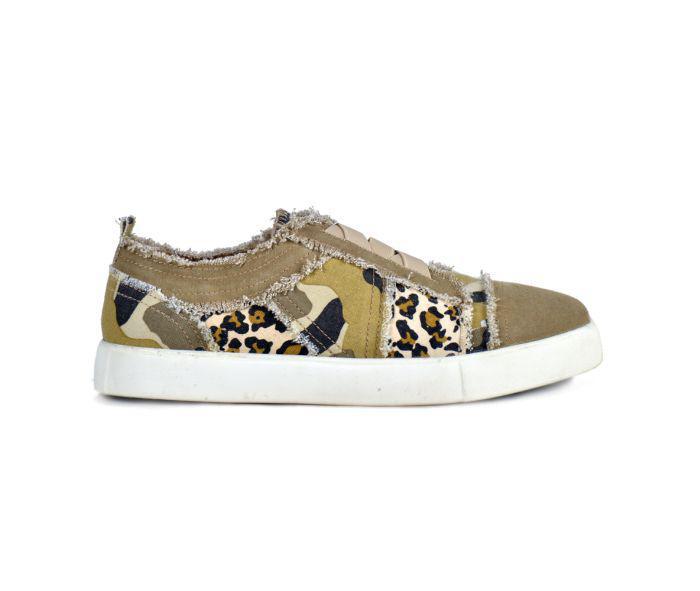 Myra Comouflage and Leopard Sneaker (S-5772)