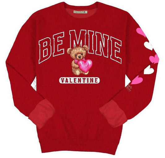 Simply Southern Be Mine Valentine Crew Sweatshirt