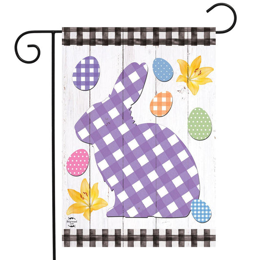 Checkered Spring Bunny Flag