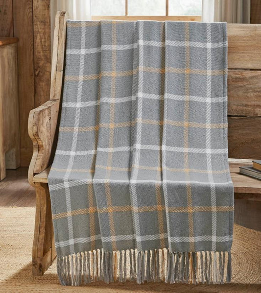 Harvest Blessings Woven Plaid Throw